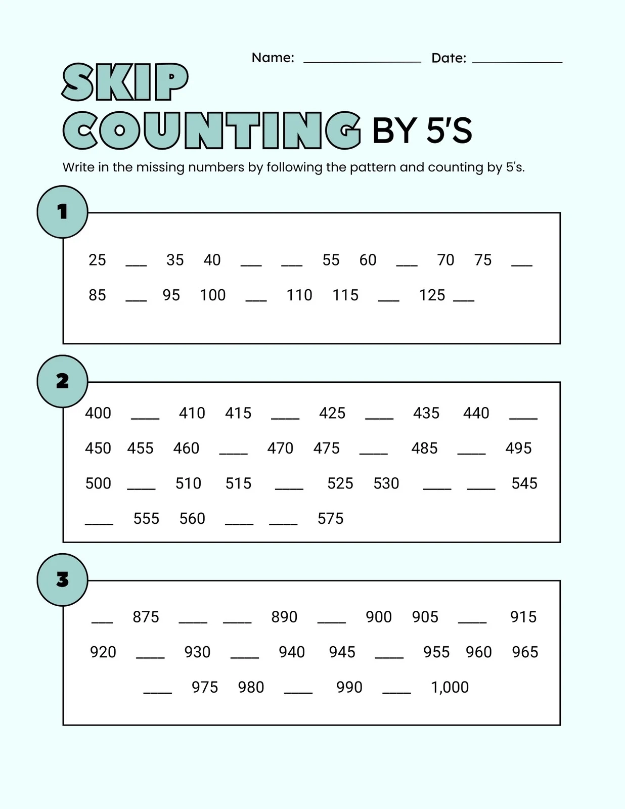 Free Printable Second Grade Worksheets