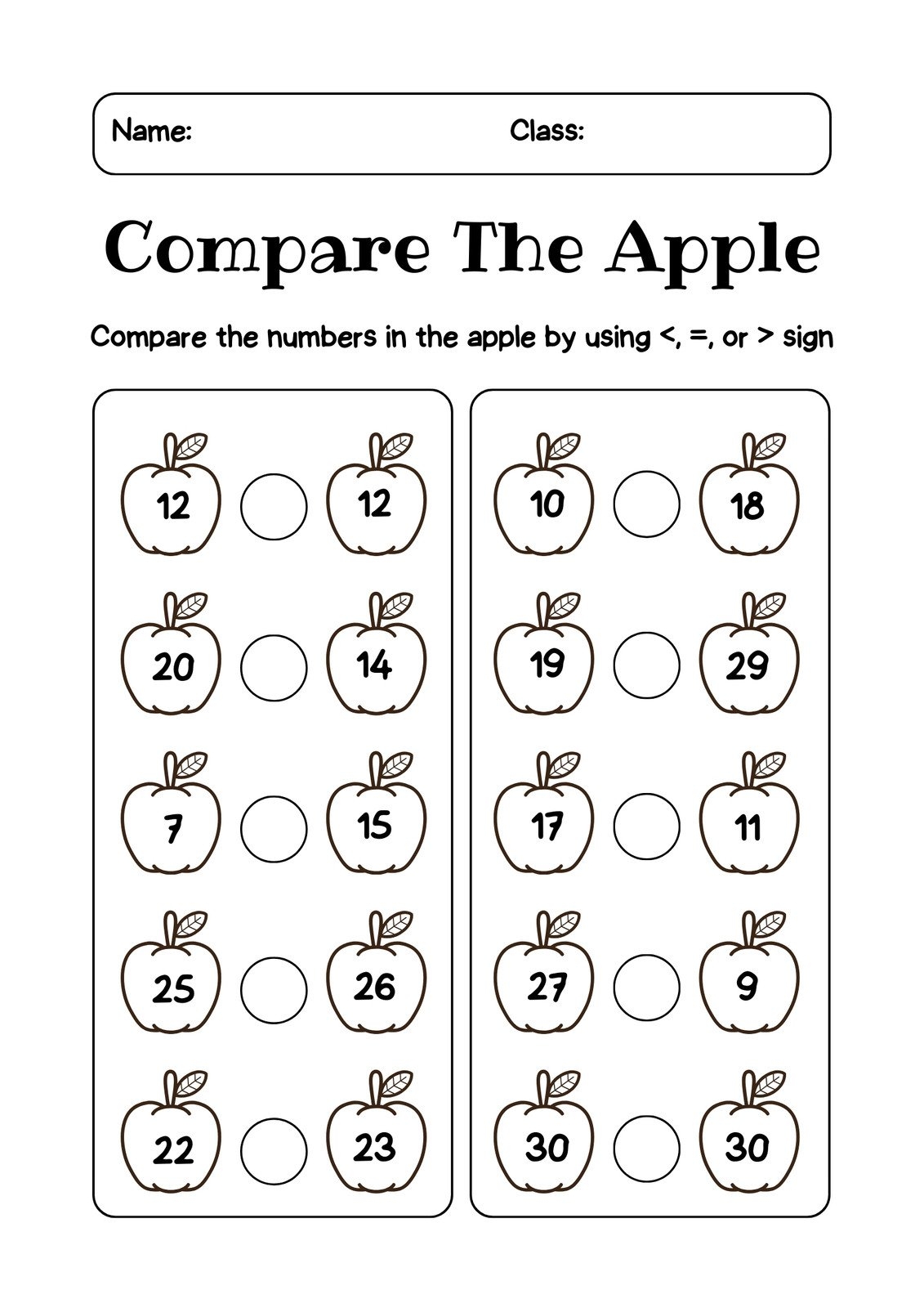 Free Homework Worksheets Printable