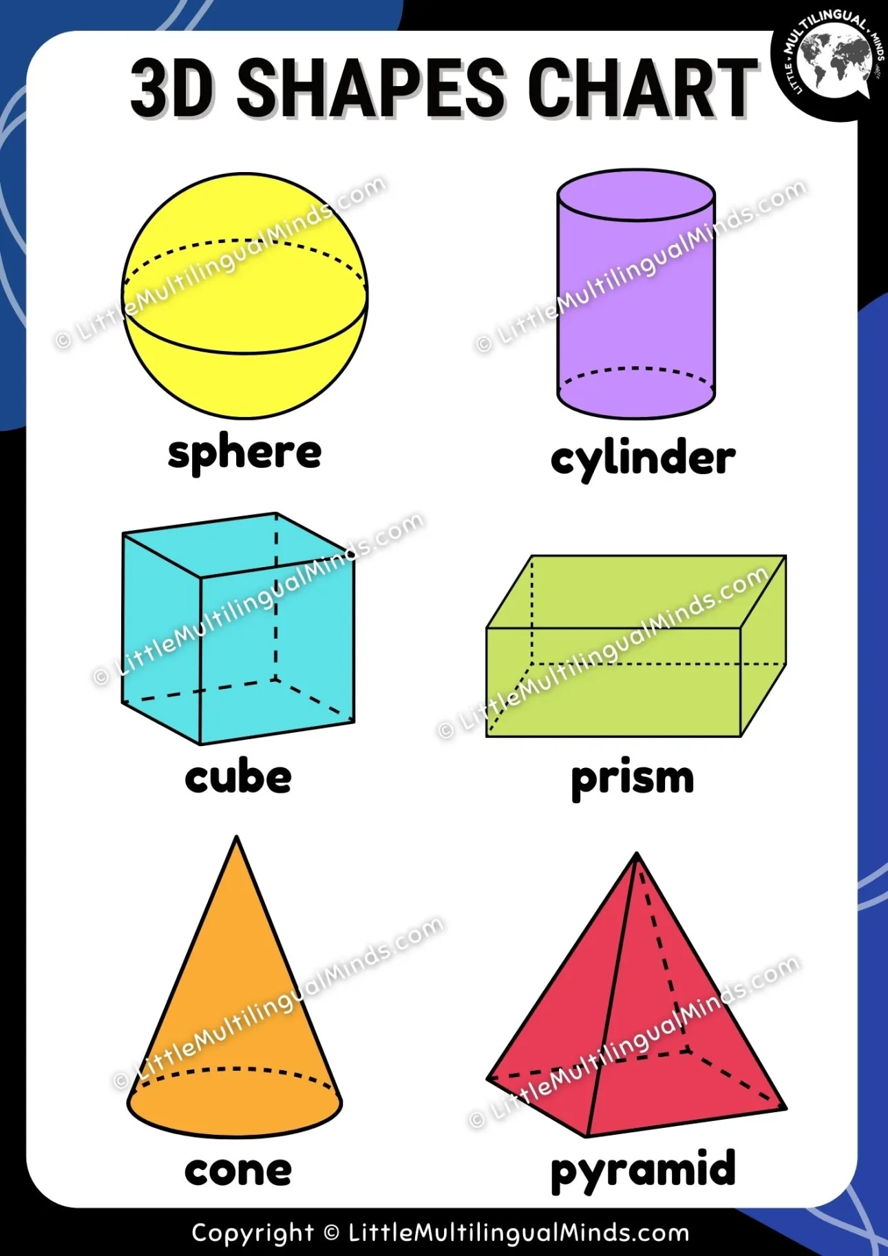 Free Printable 3D Shapes Chart And Fun Activities Ideas For Kids