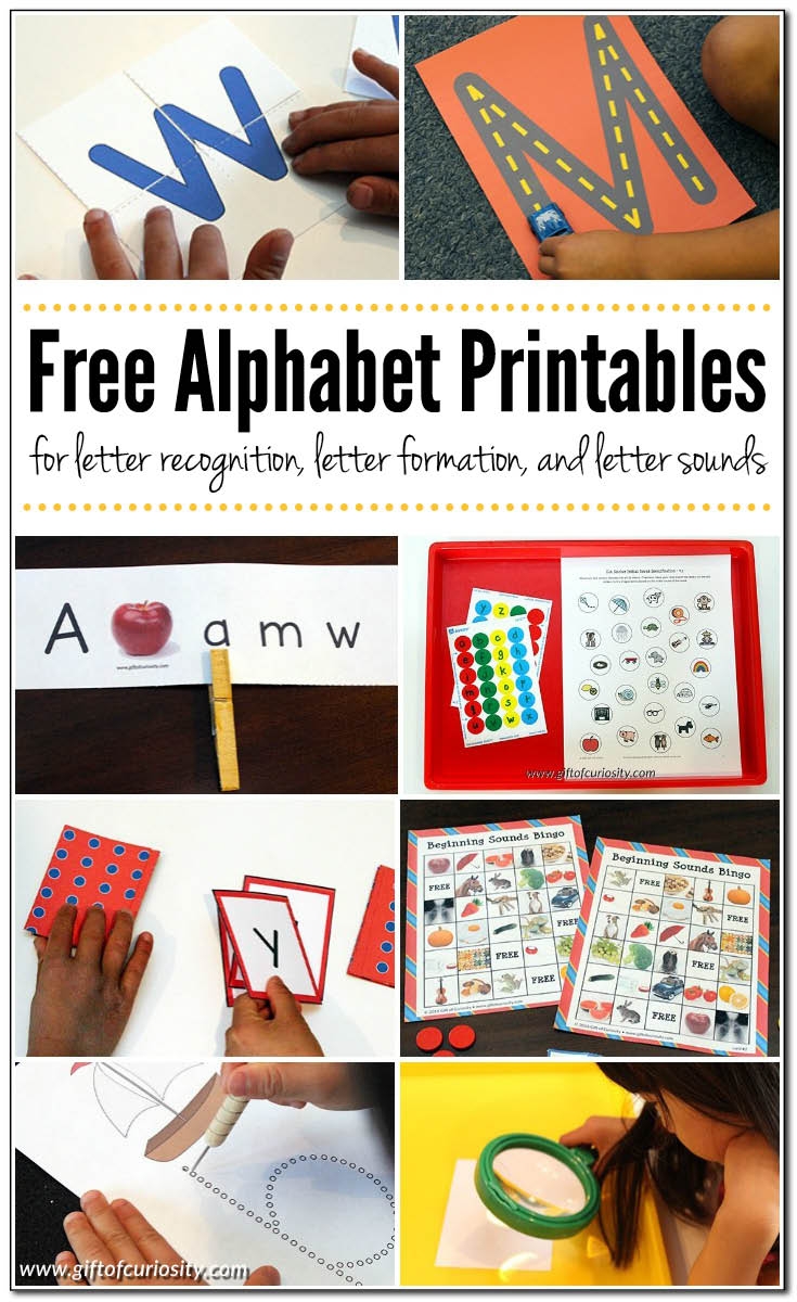 FREE Printable A Z Letter Find Alphabet Letter Recognition 