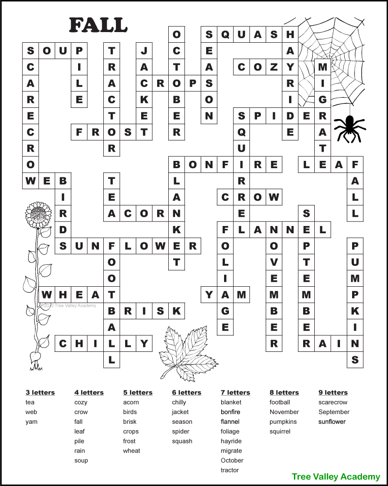 Free Printable Fill In Puzzles Online