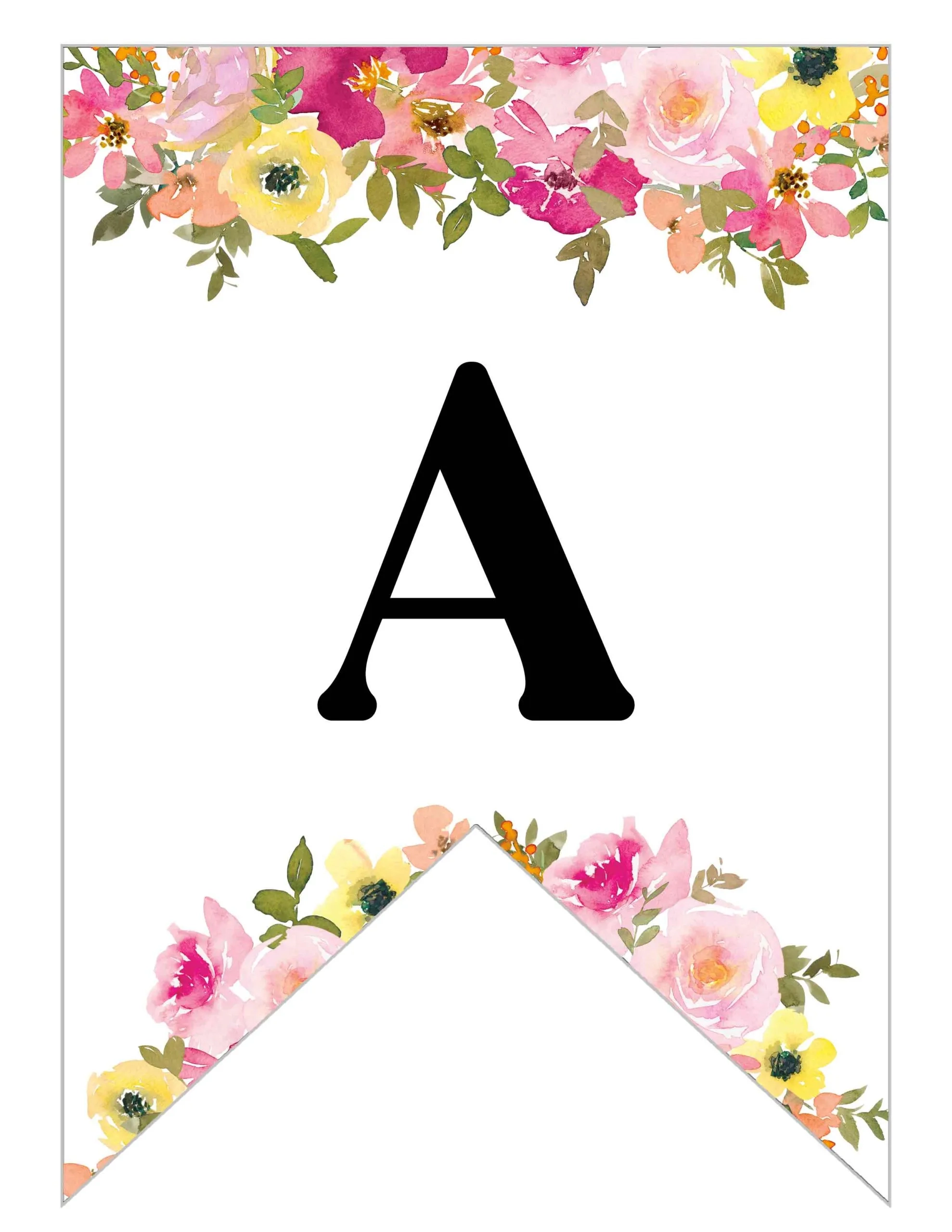 Free Printable Banner Alphabet Letters Printable Party Favors