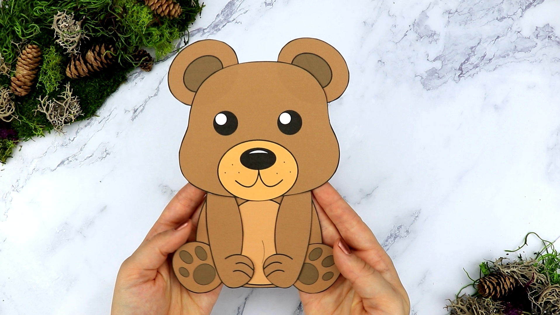 Free Printable Build a Bear Craft For Kids Woodland Teddy Bear 