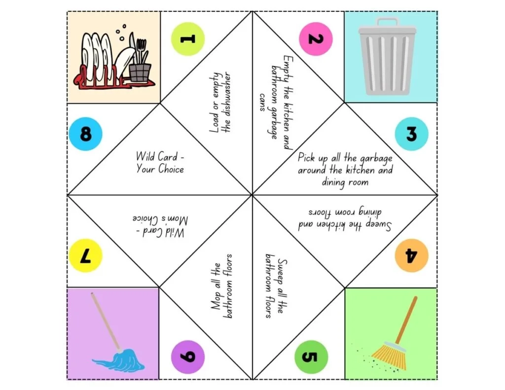 Free Printable Fortune Teller Template