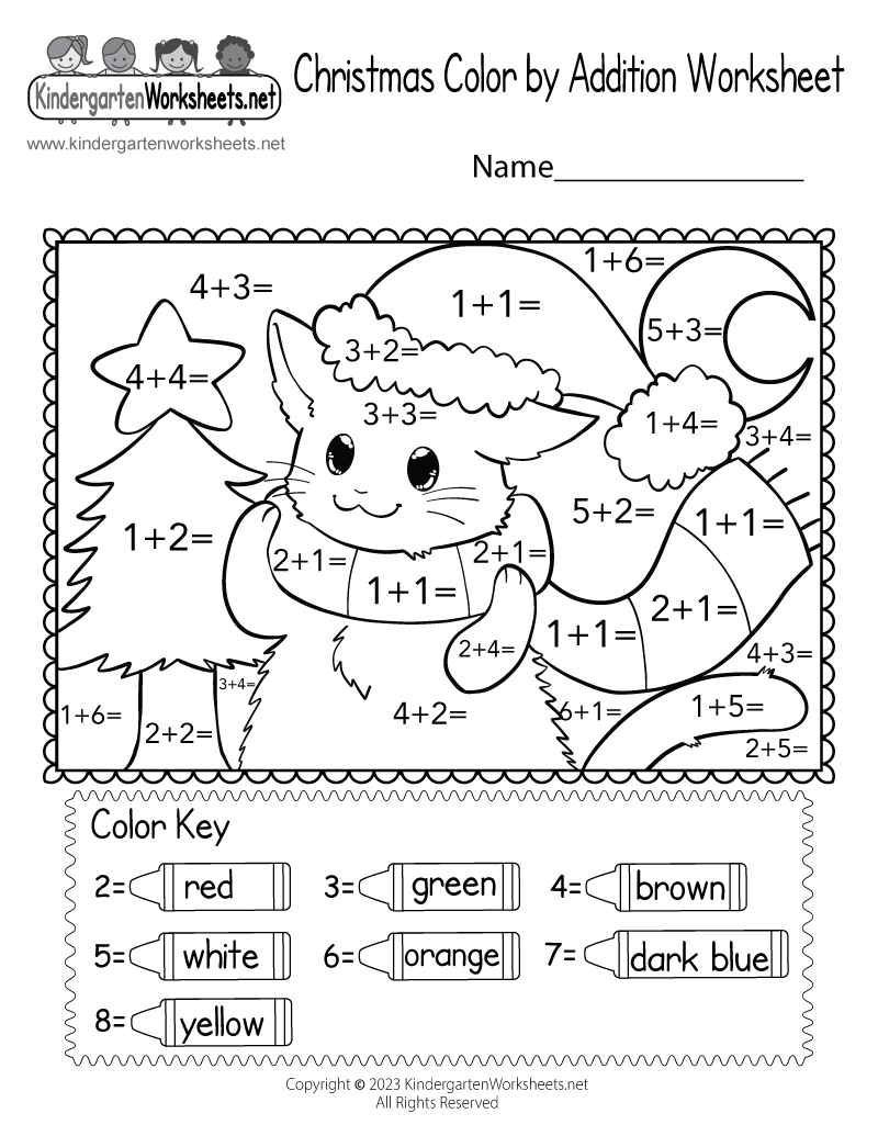 Christmas Math Worksheets Free Printable