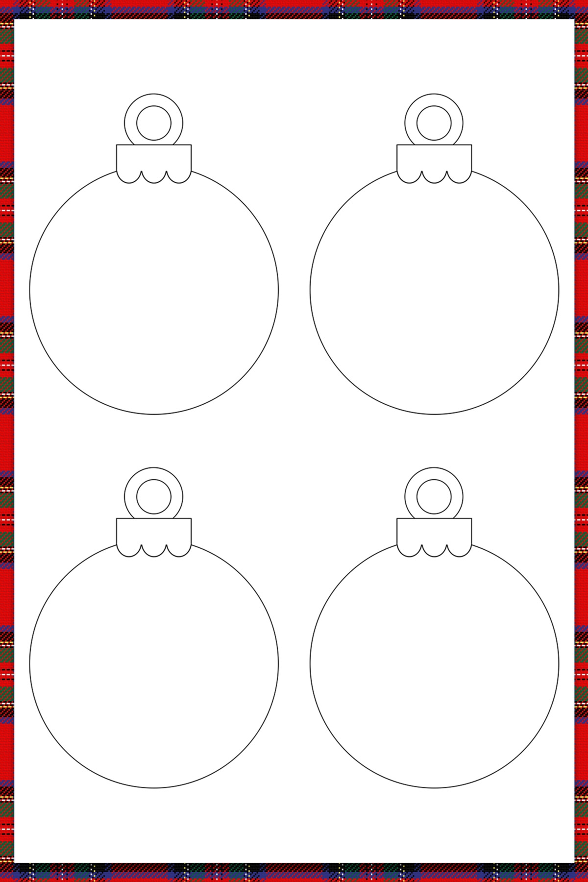 Christmas Ornaments Templates Printable
