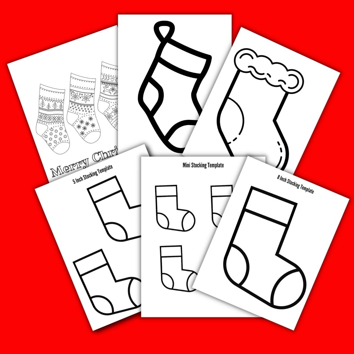 Christmas Stocking Template Printable Free
