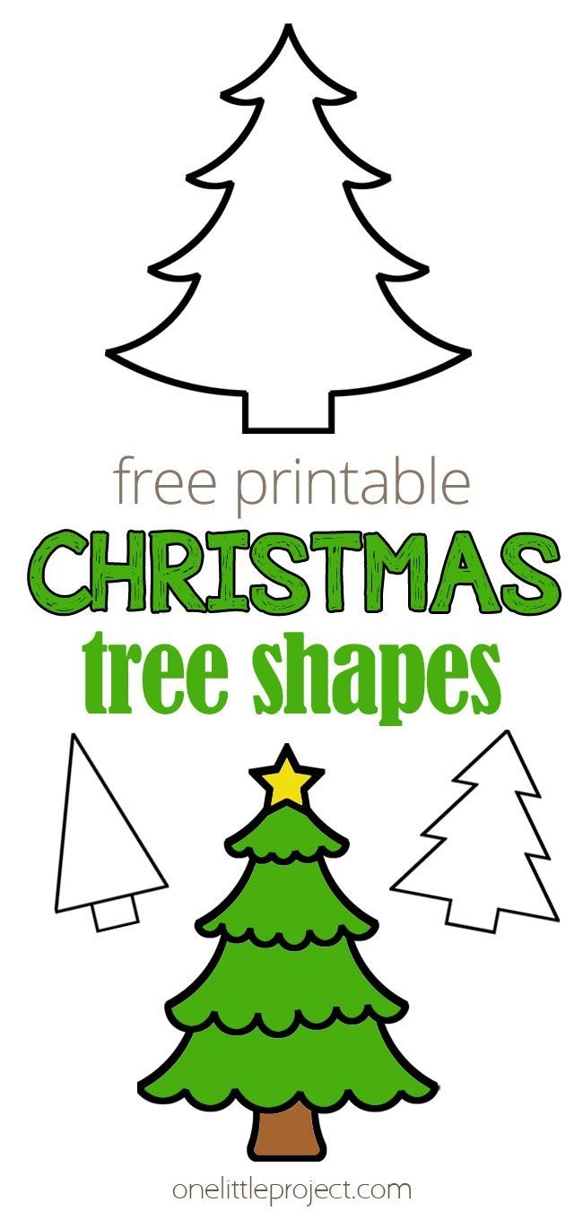Printable Template Of A Christmas Tree