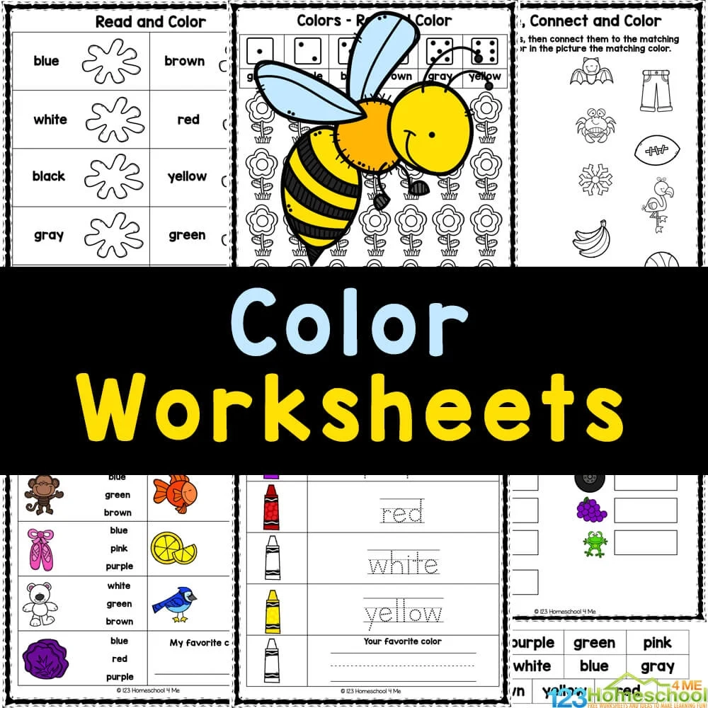Color Worksheets Printable Free