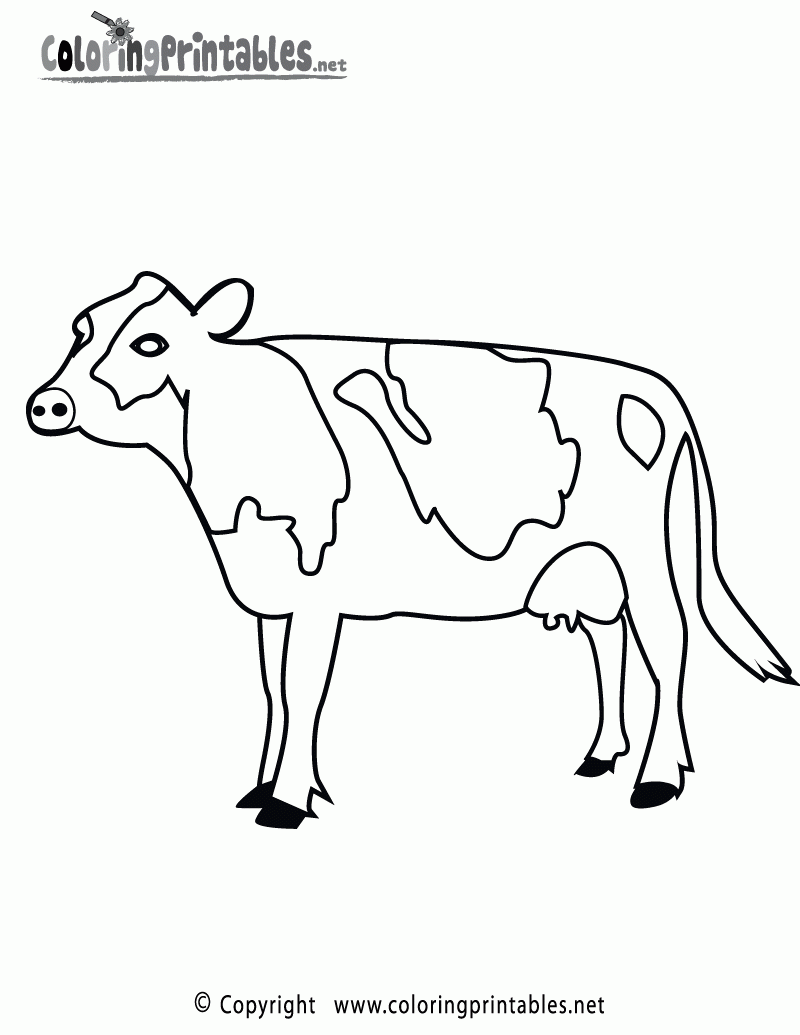 Cow Printable Template