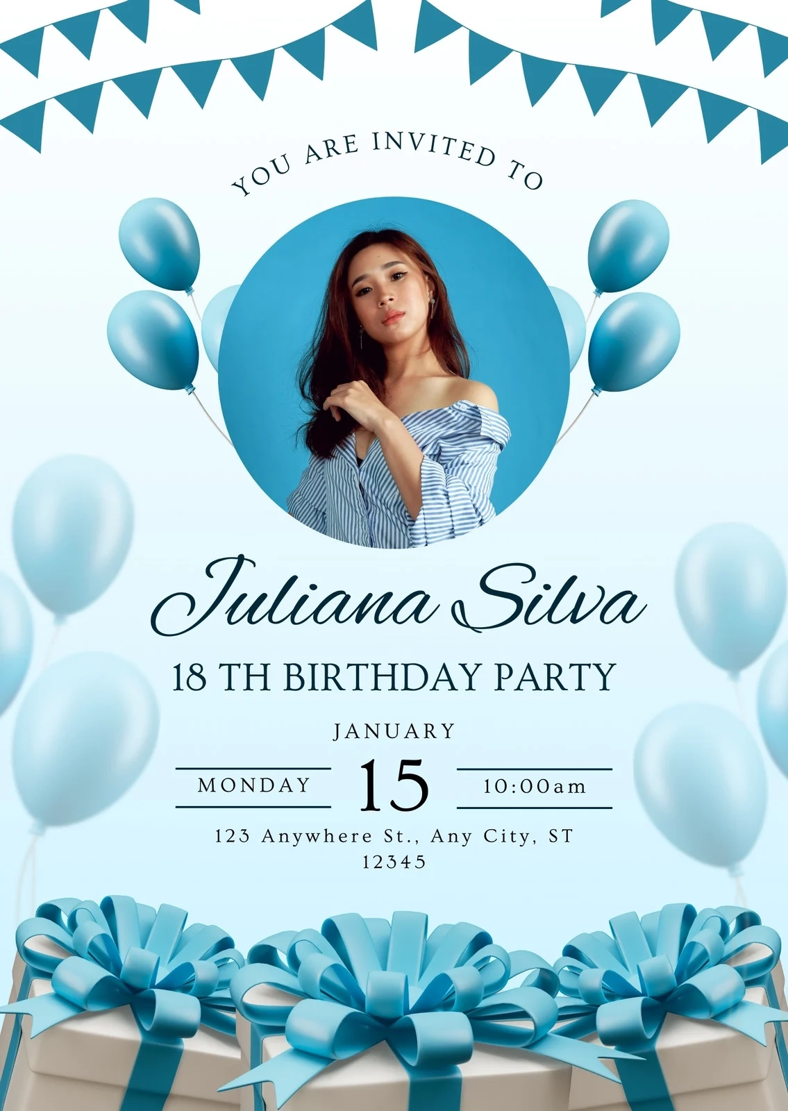 Free Printable Customizable Party Invitation Templates Canva