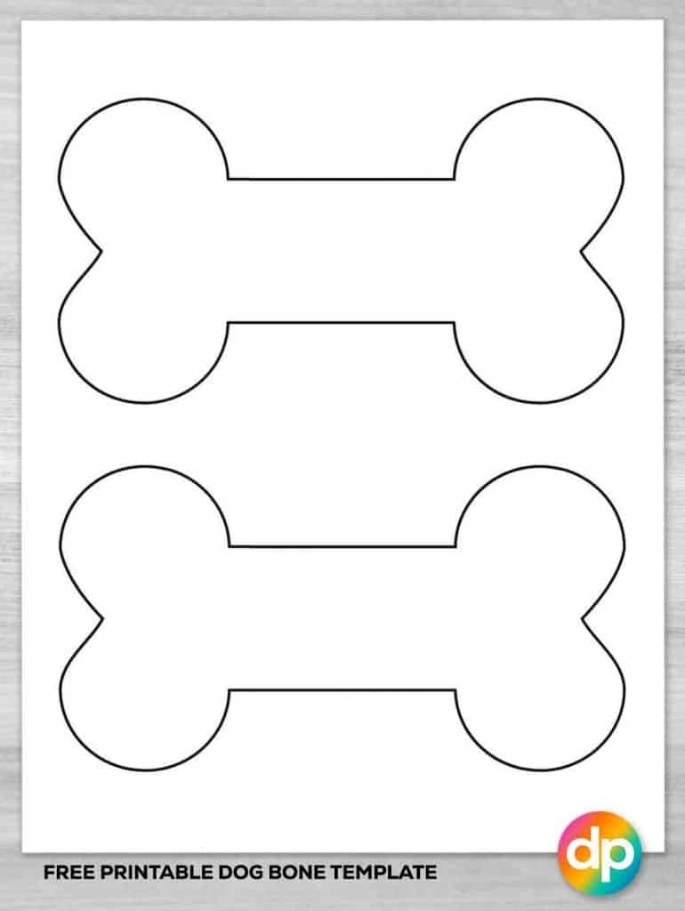Free Printable Dog Bone Template DailyPrintables Worksheets 