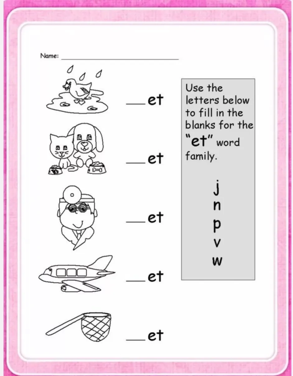 Kids Printable Worksheets 1st Grade