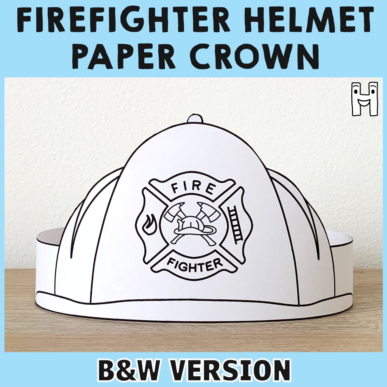 Free Printable Firefighter Firefighter Hat Craft For Preschoolers 