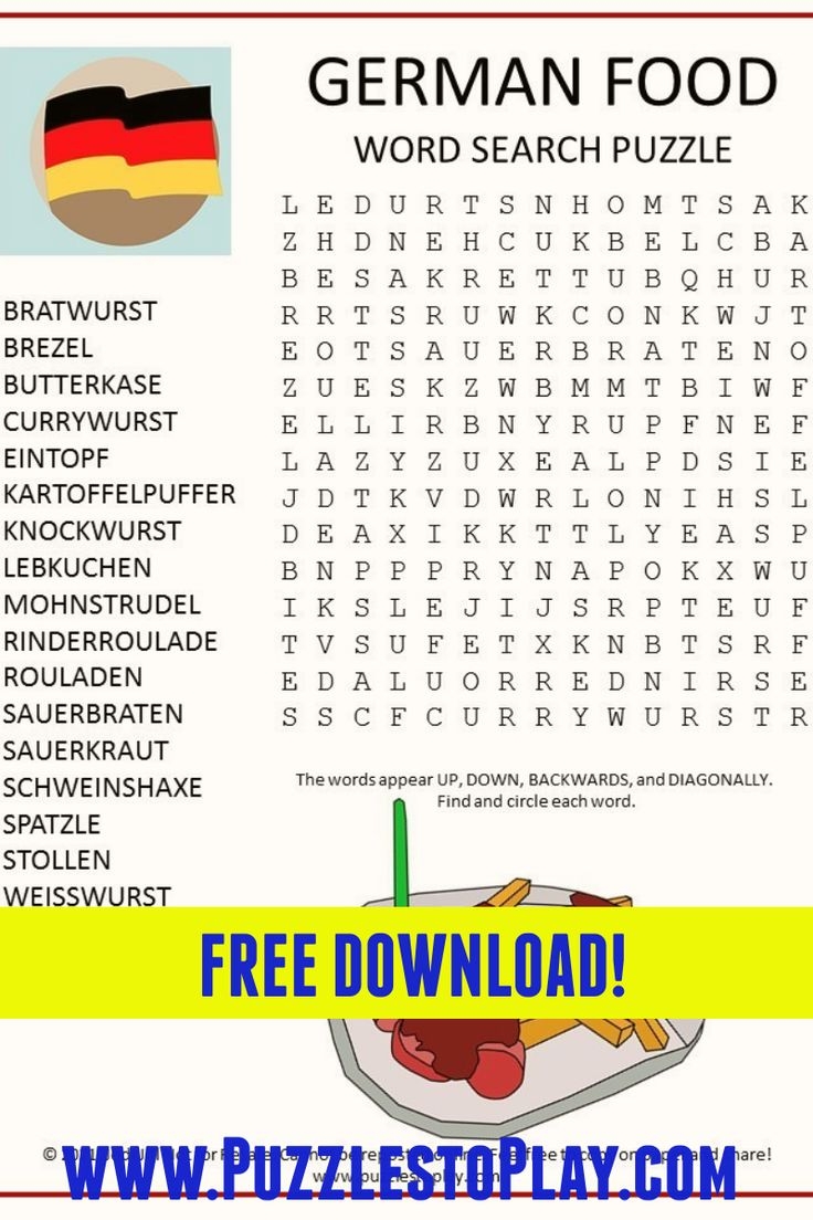 Free Printable Germany Maze