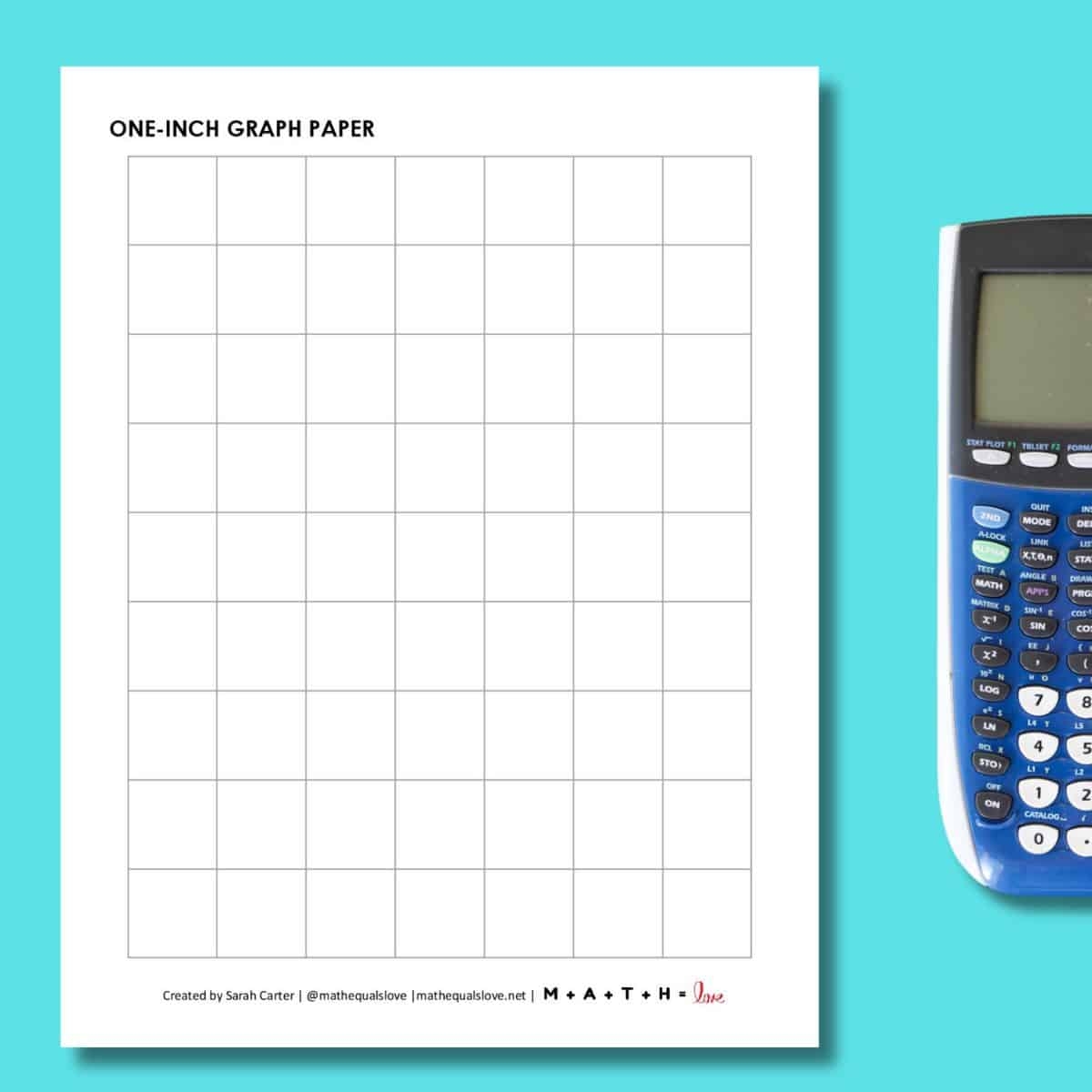 Free Printable Graph Paper 1 Inch Grid PDF Format