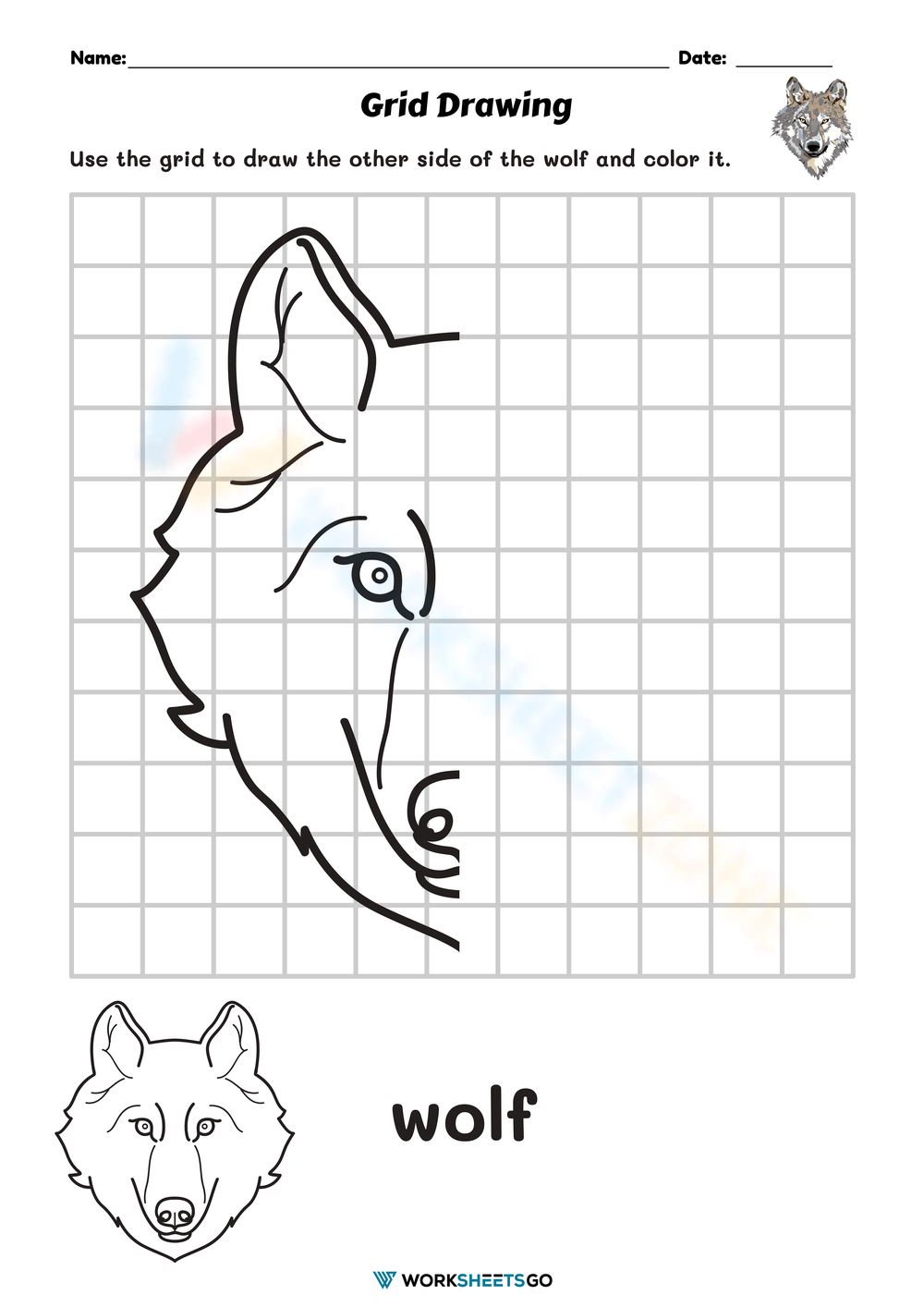 Free Printable Grid Drawing