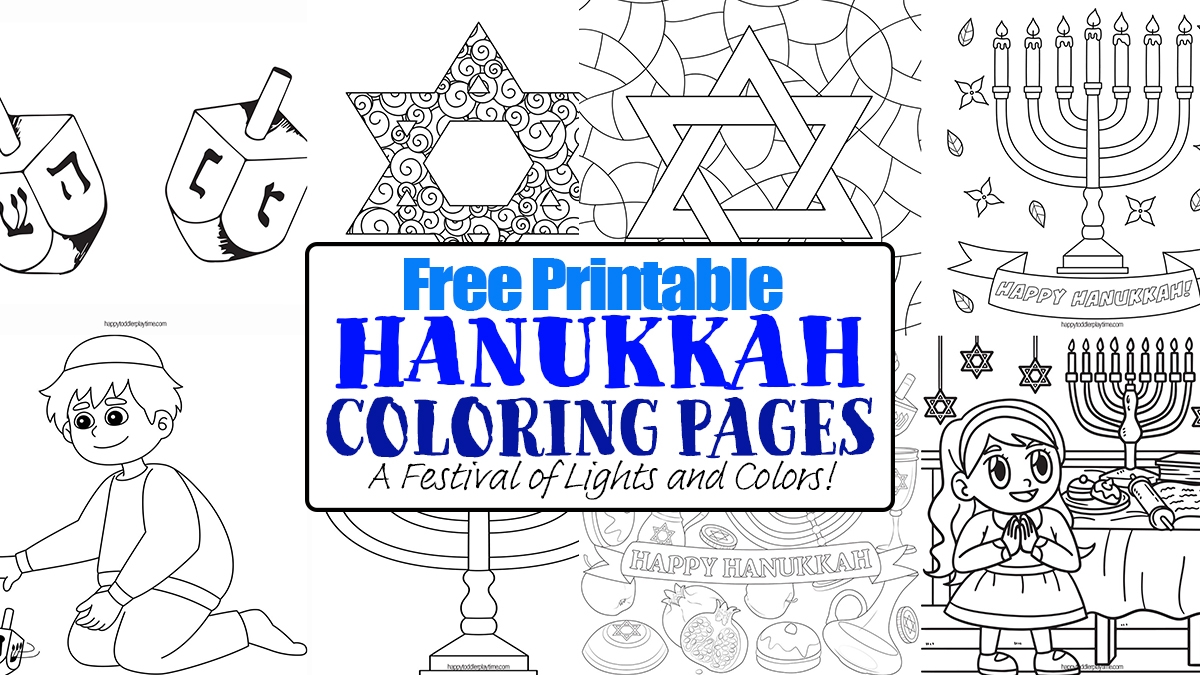 Free Printable Hanukkah Coloring Pages A Festival Of Lights And 