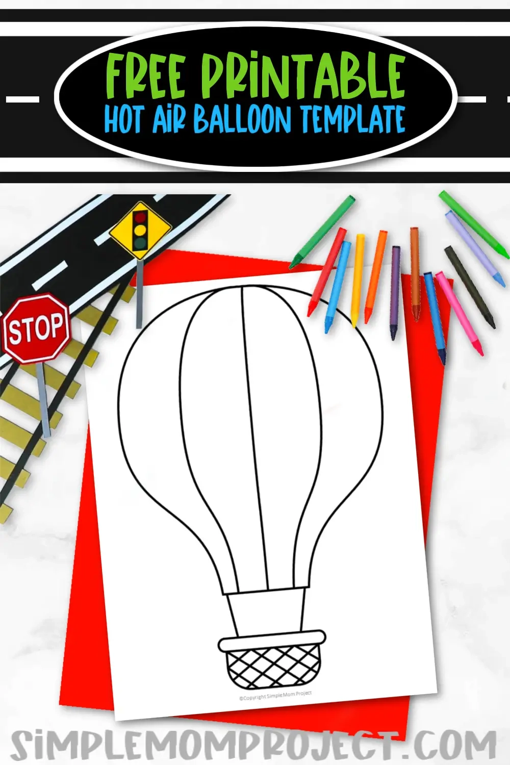 Hot Air Balloon Template Printable