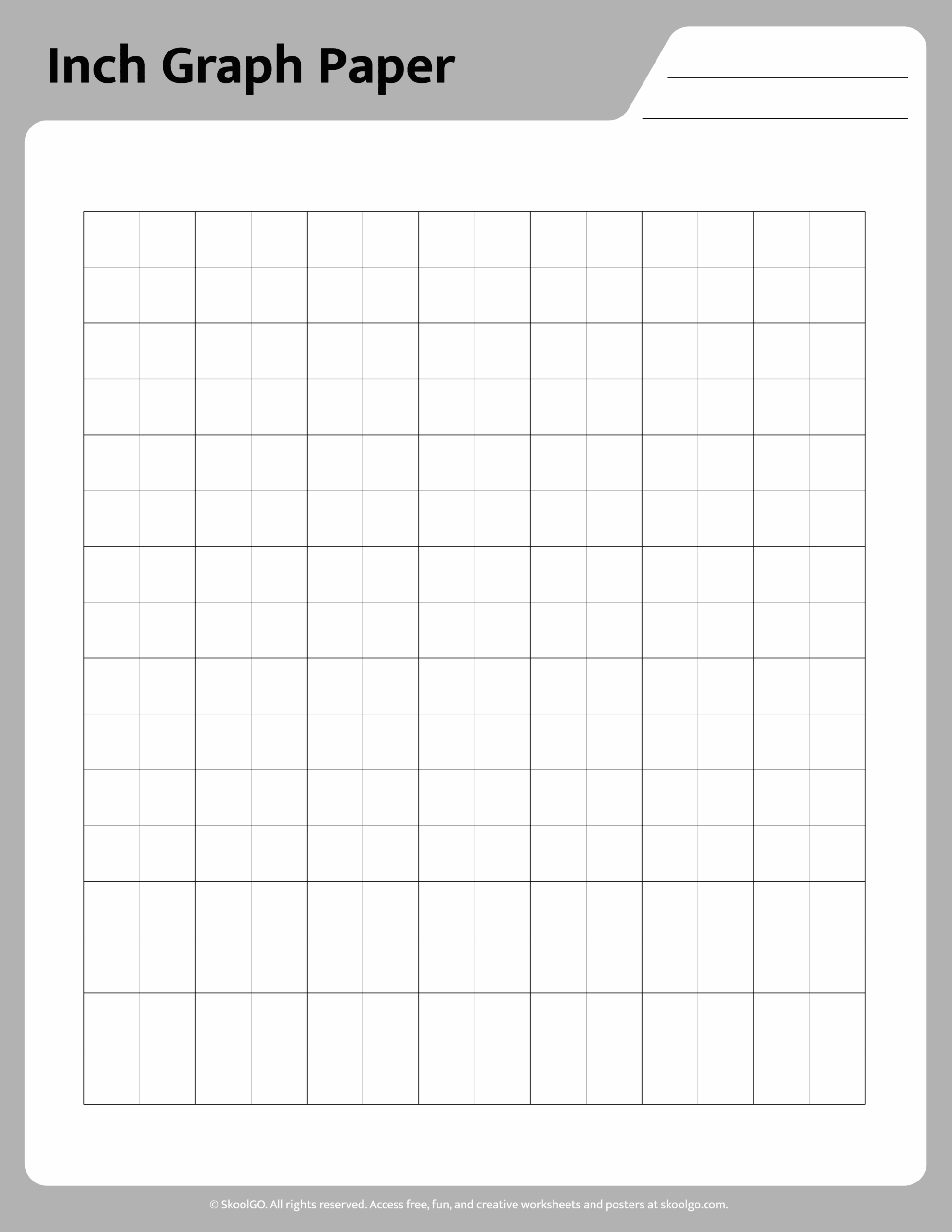 Free Printable Graph Paper 1 Inch