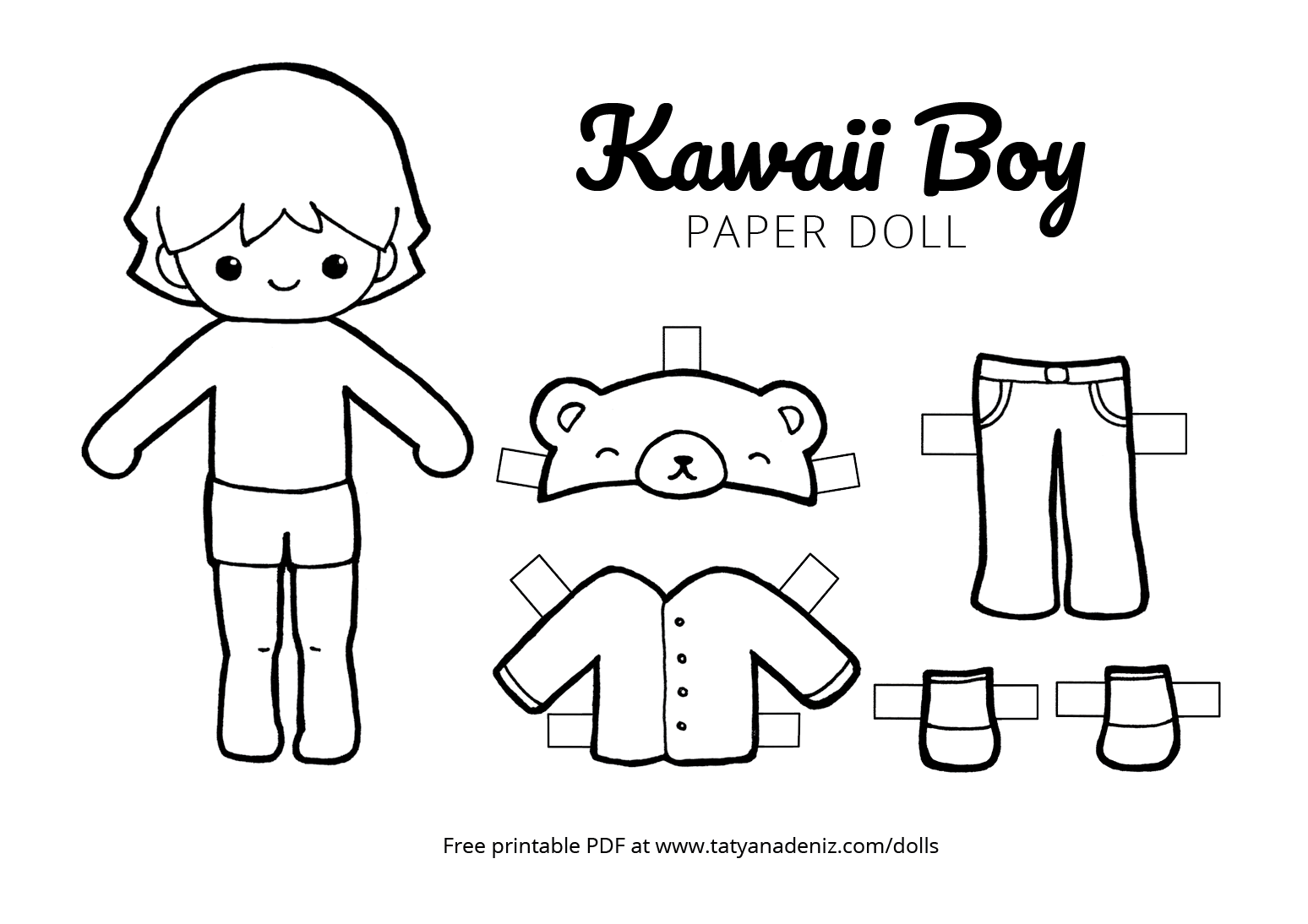 Paper Dolls Printable Template