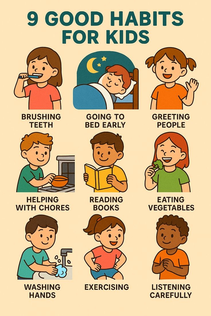 Free Printable Kids Habit Tracker Chart For A Better Routine