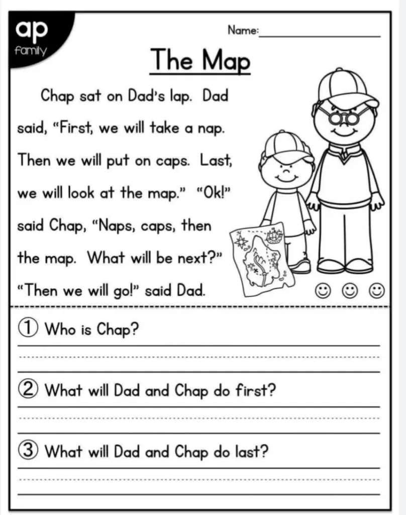 Printable Kindergarten Worksheets Reading