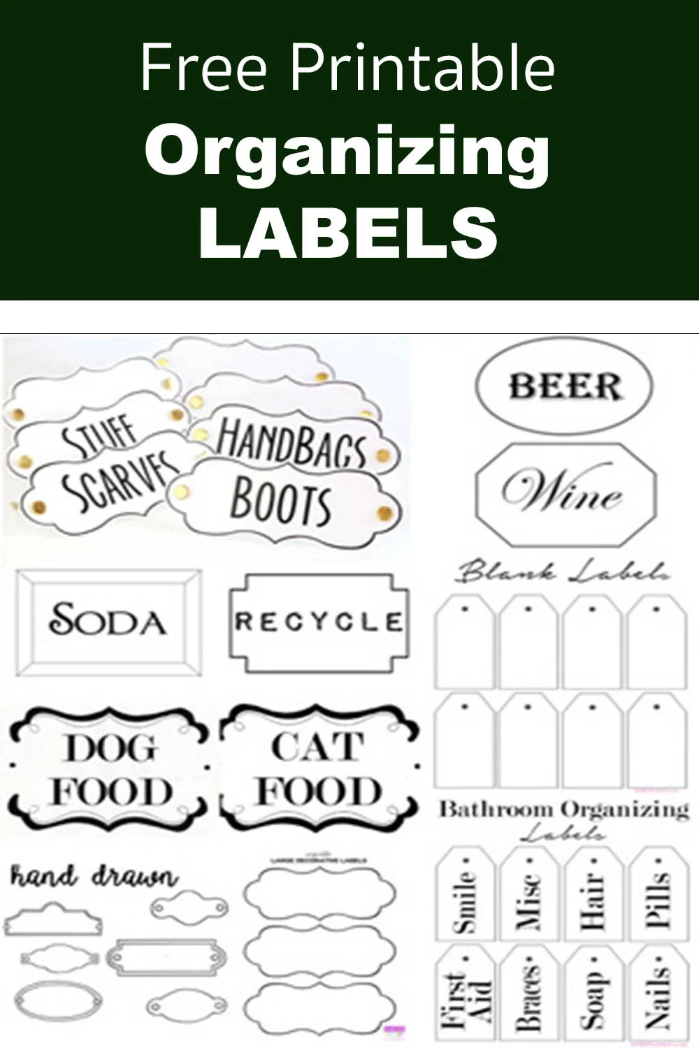 Free Printable Food Label Template