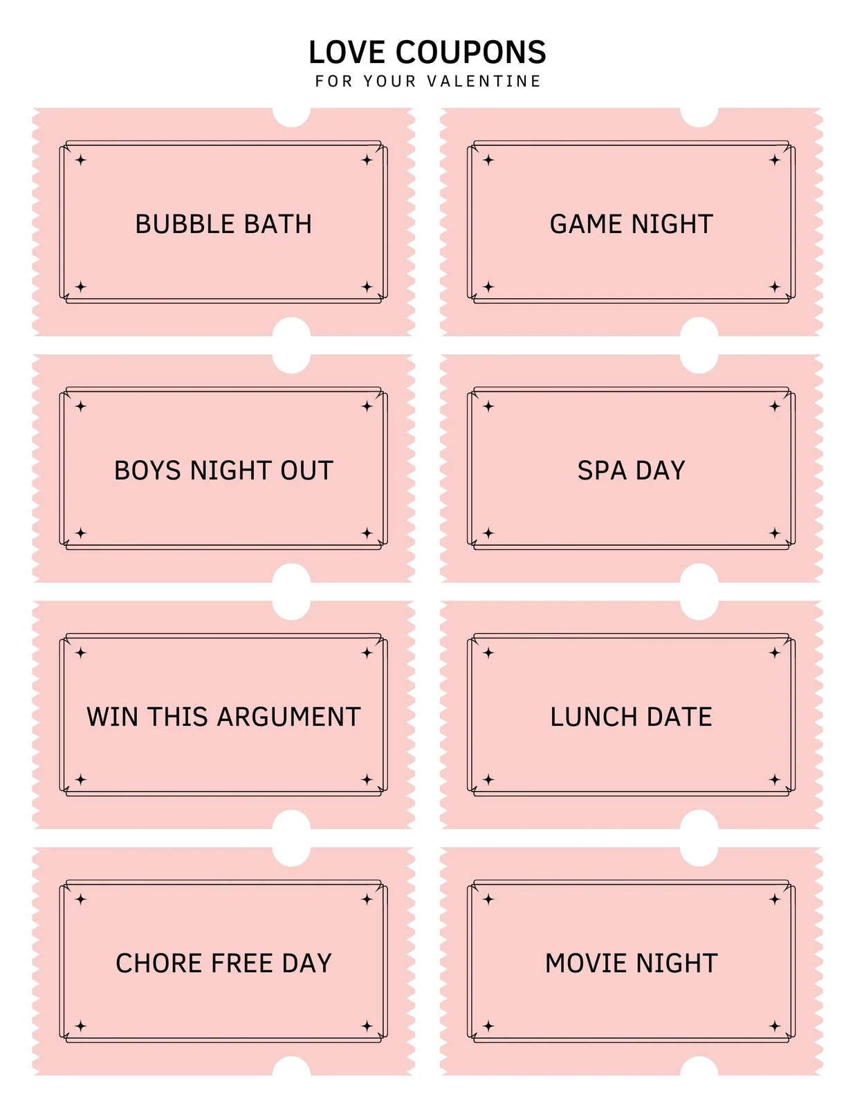 Blank Coupon Template Printable