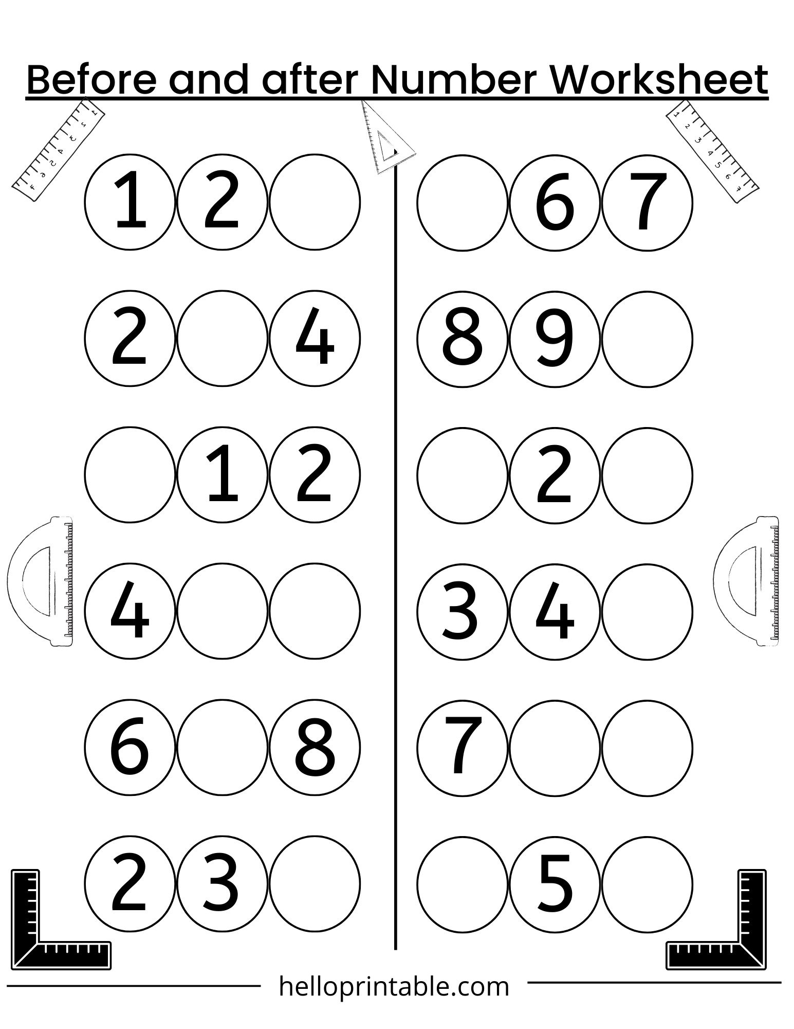 Free Printable Pre K Worksheet