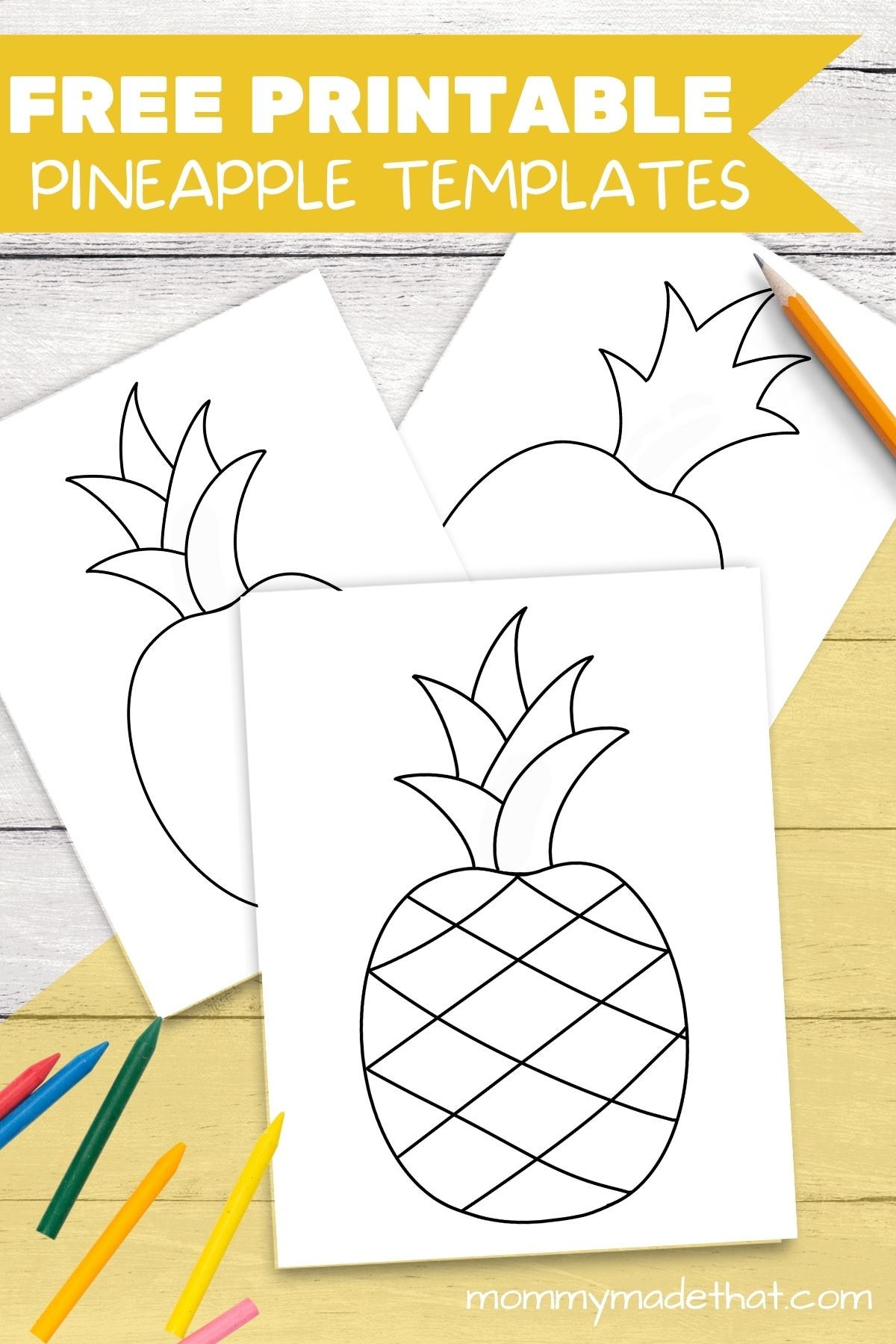 Free Printable Pineapple Templates amp Outlines