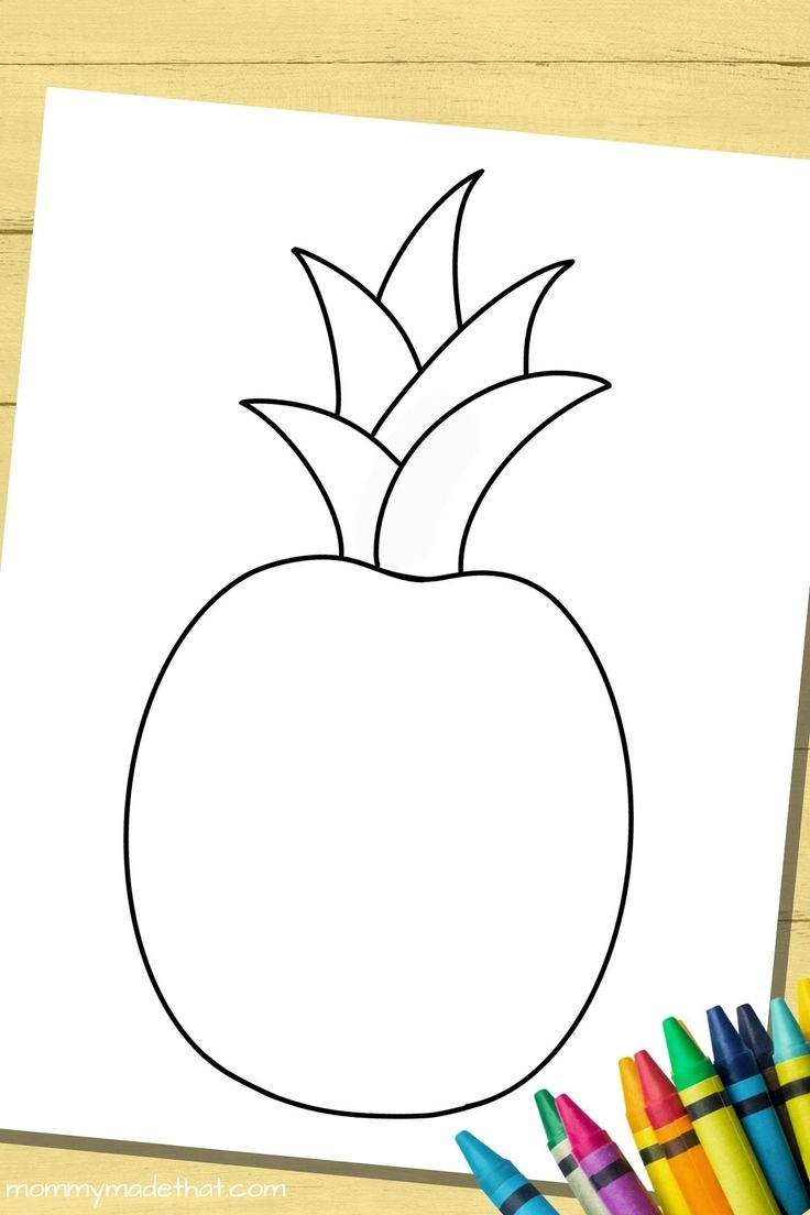 Free Printable Pineapple Templates amp Outlines
