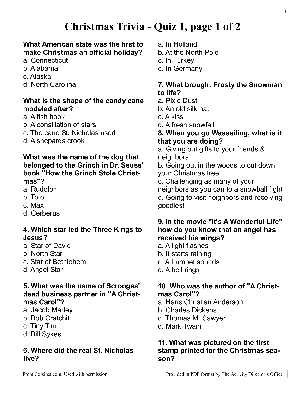 Free Printable Quiz Questions With Answers Download Free 