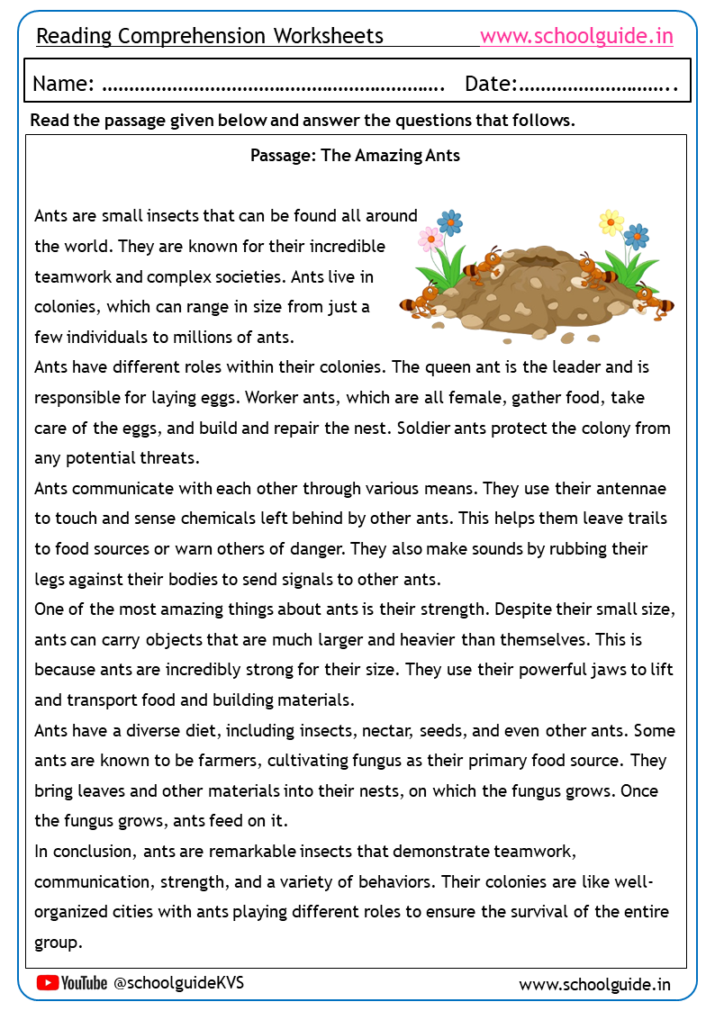 Free Printable Ela Worksheets