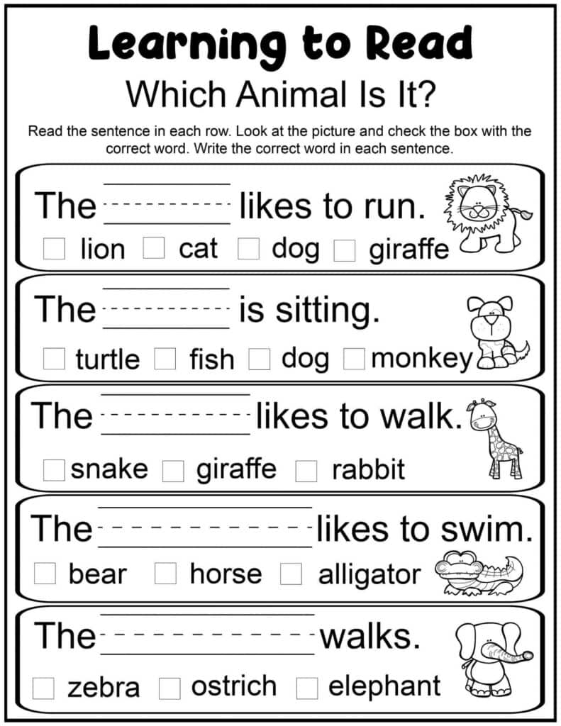 Free Printable Worksheets For Kids 1st Grade