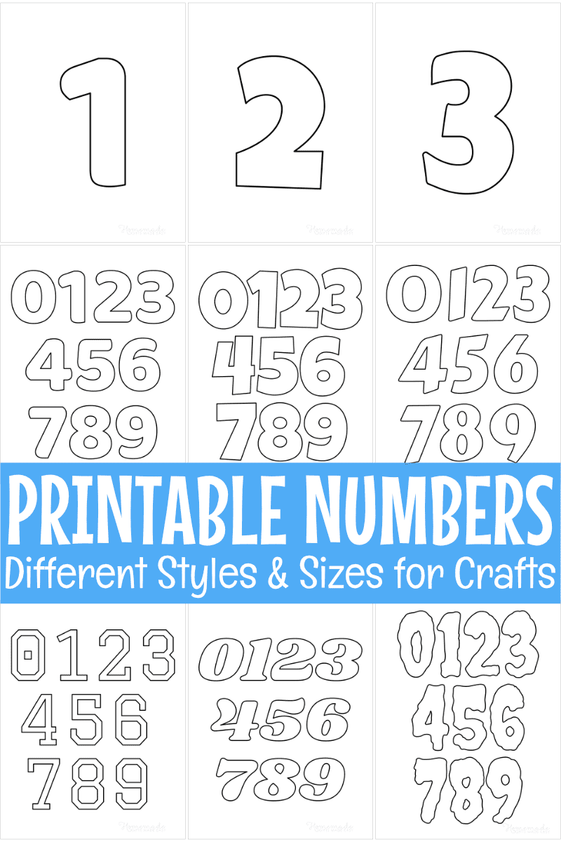 Free Printable Stencil Numbers Templates Download Free Printable 