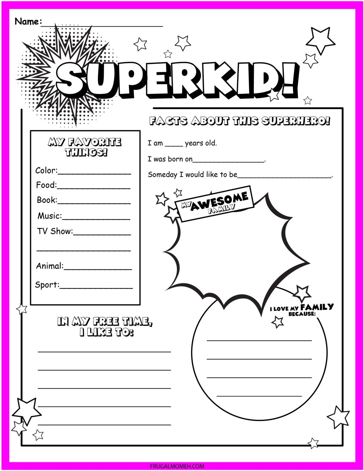 FREE Printable Superhero Worksheets amp Activity Sheets Frugal Mom Eh 