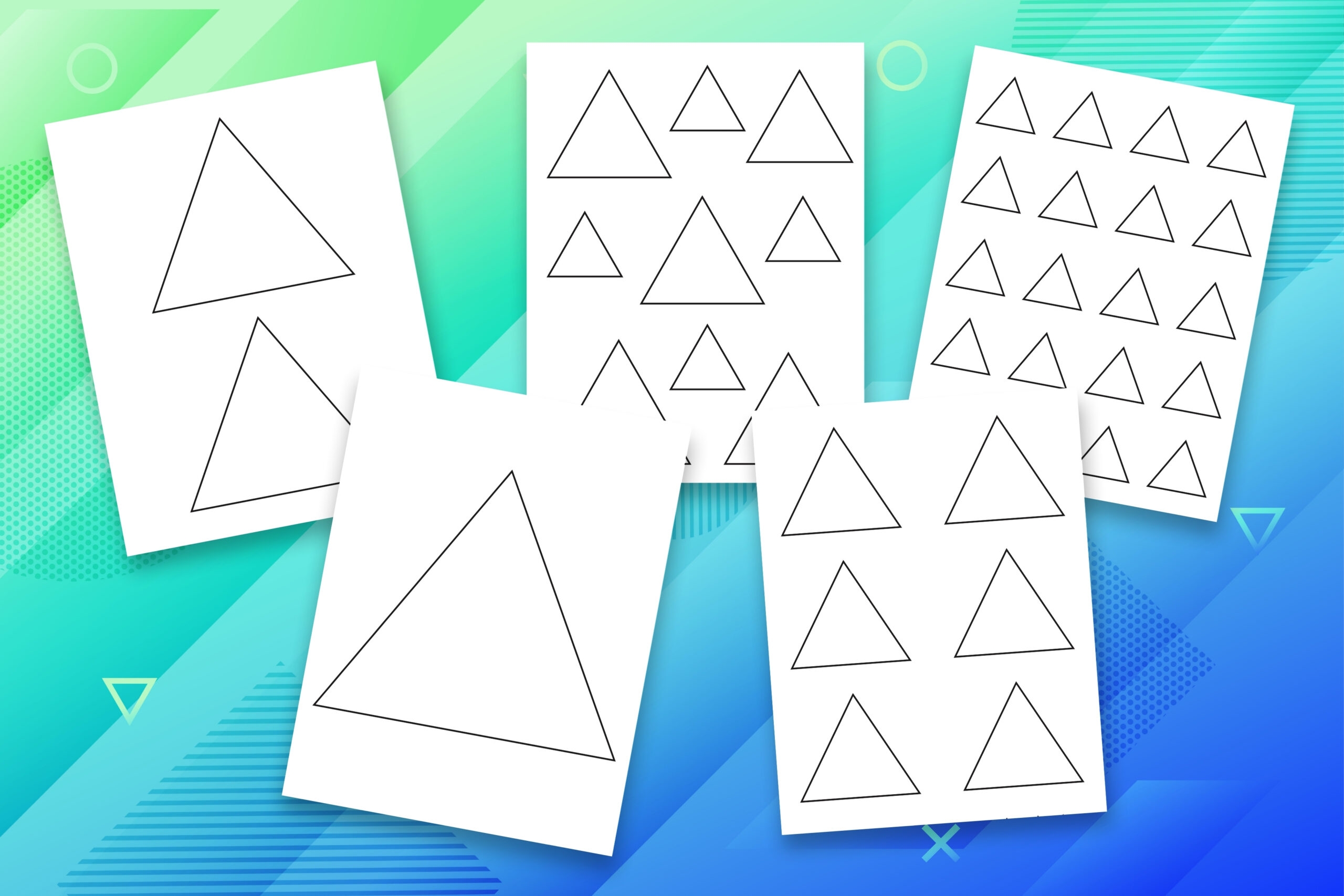 Free Printable Triangle Templates