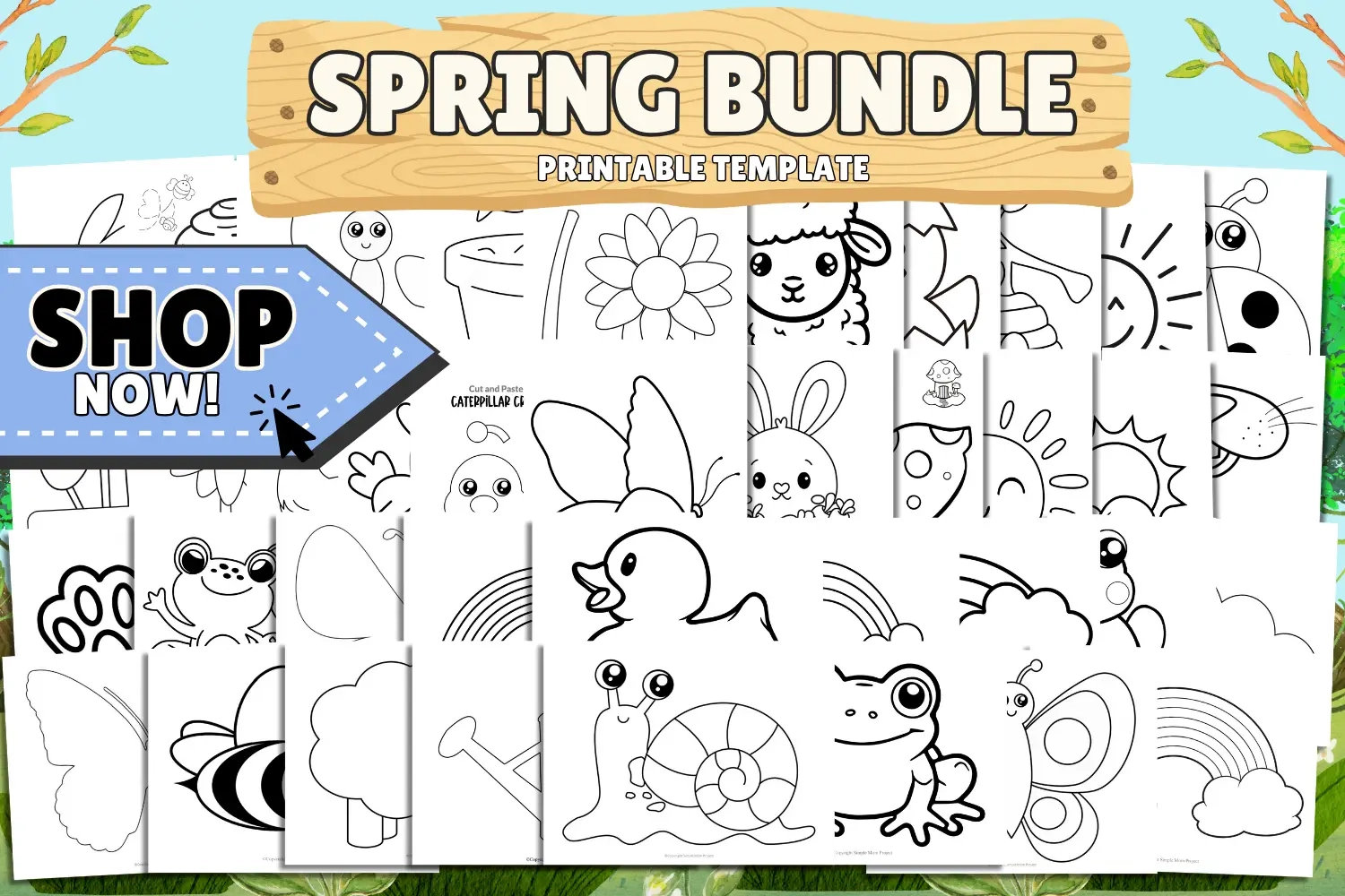 Free Printable Watering Can Template