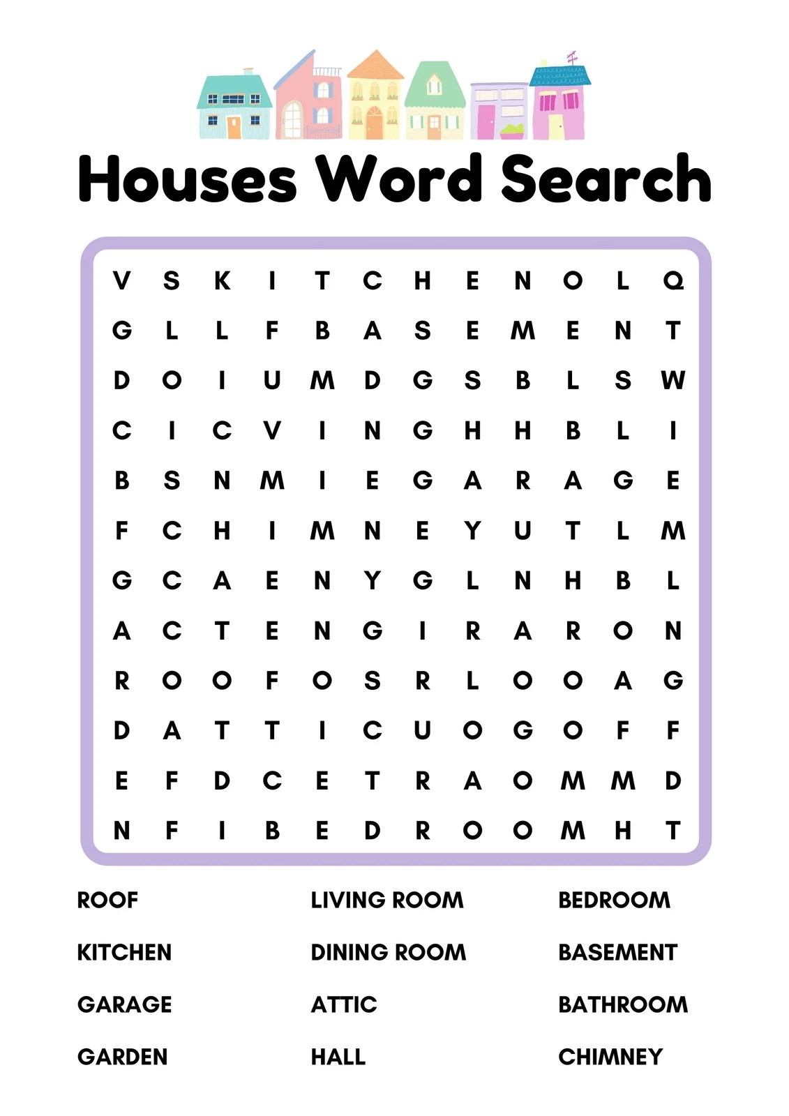 Online Printable Word Search Puzzles