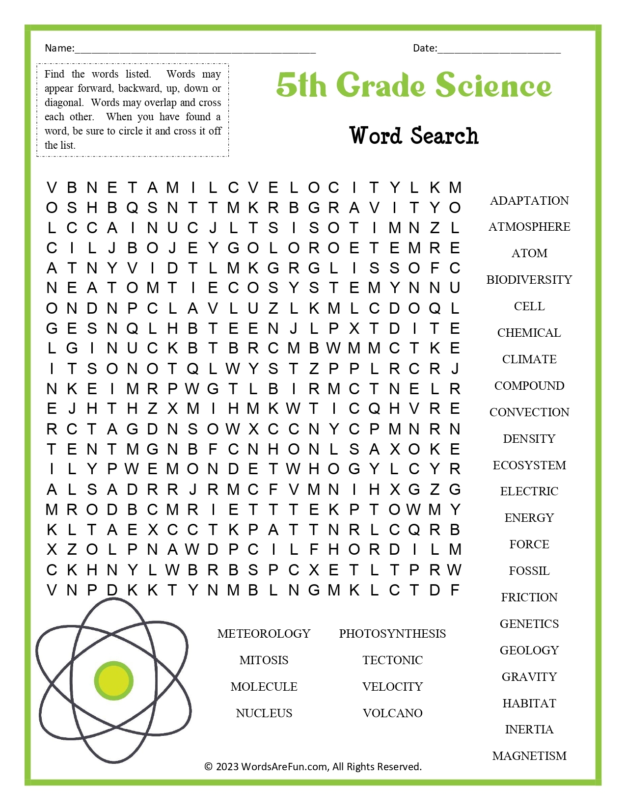 Free Printable Word Searches For 5th Graders Download Free 
