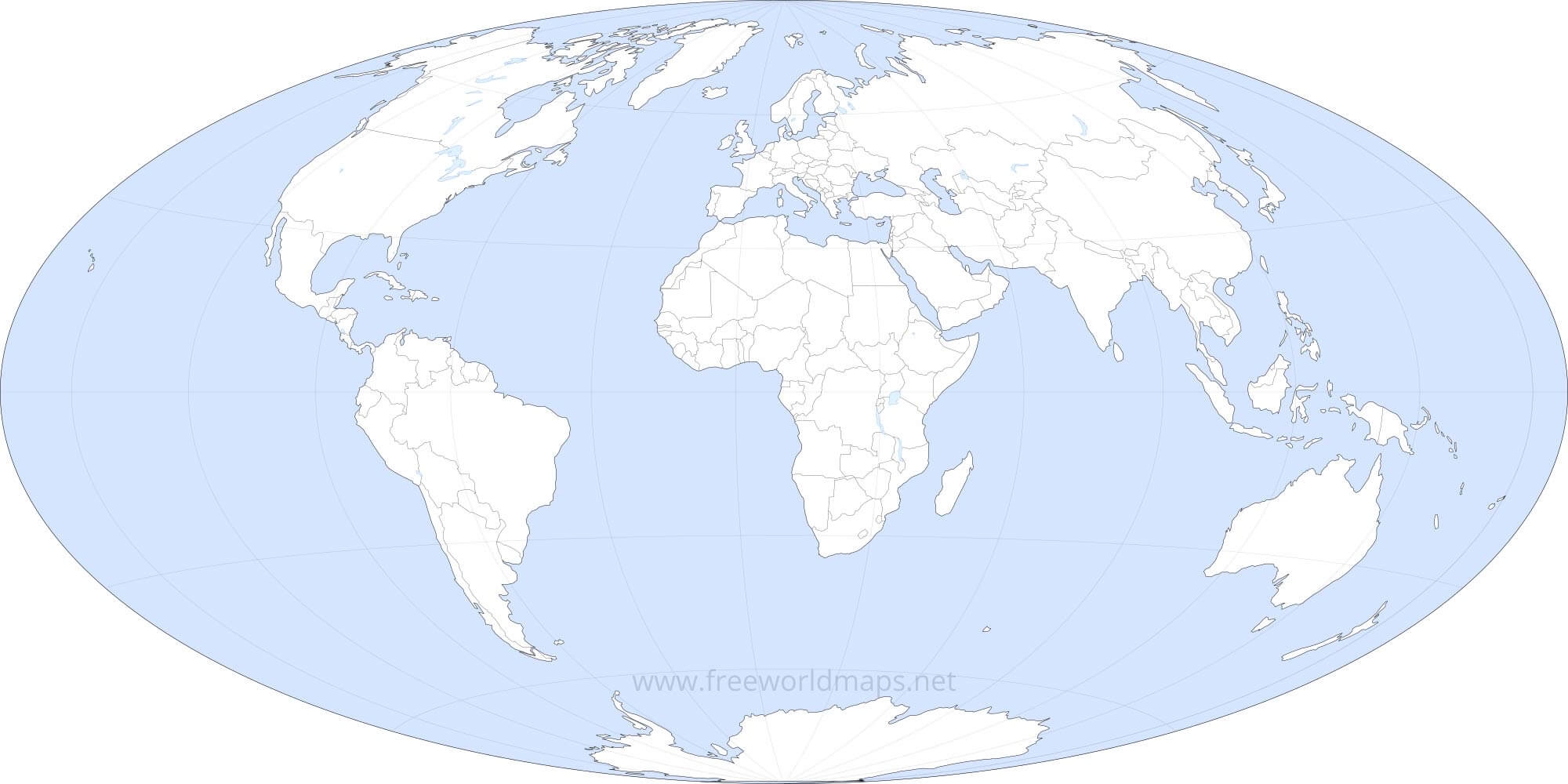 Free Printable Continents Map