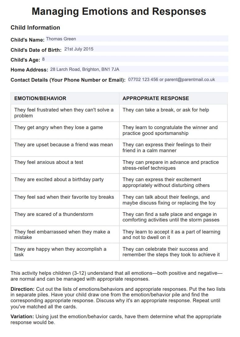 Free Resources Modern Parenting Solutions Worksheets Library