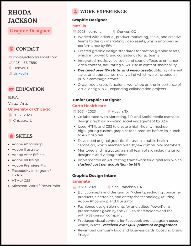 Free And Printable Resume Templates