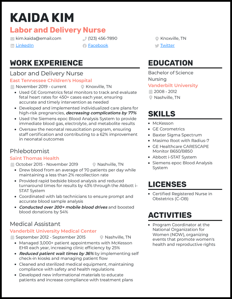 Printable Resume Templates