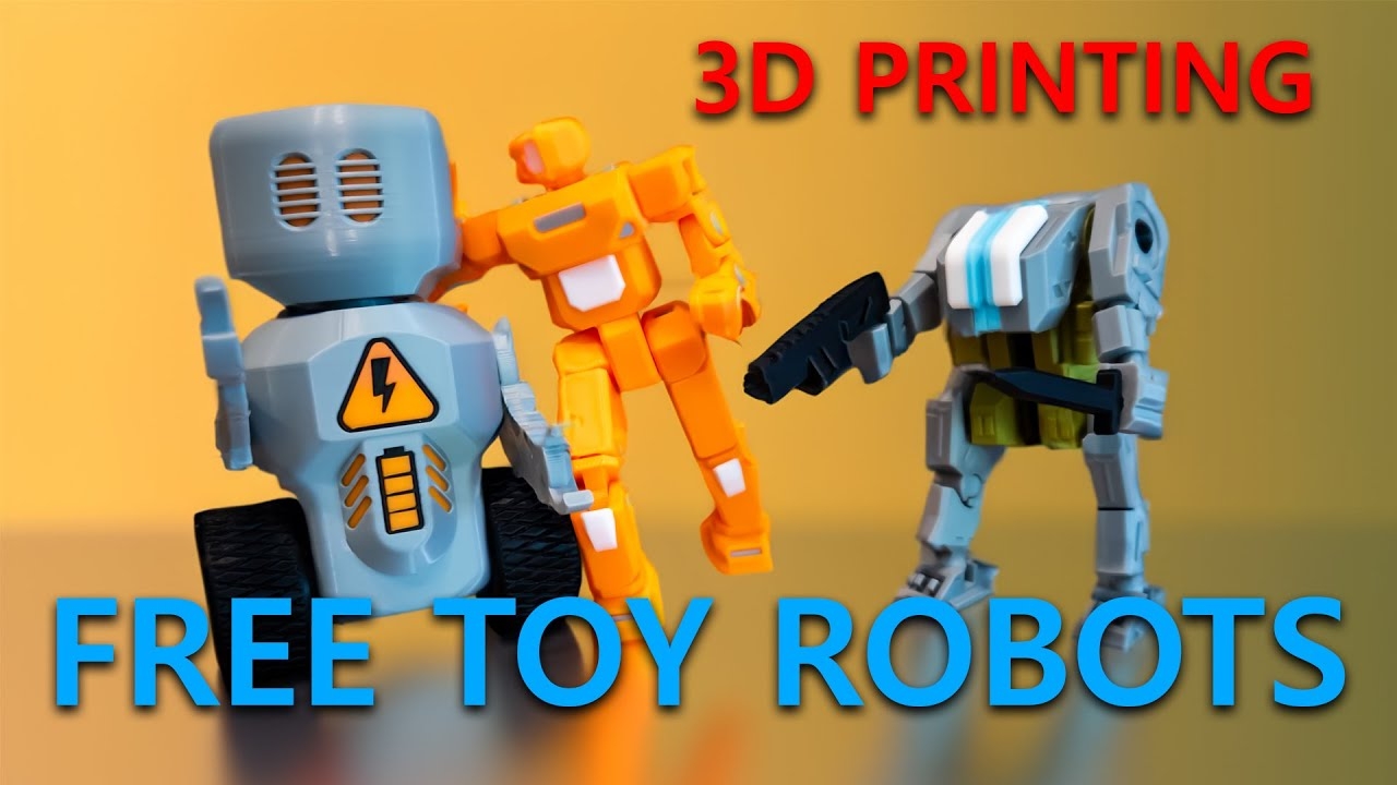 Free Robot Toys That You Can 3D Print Bambu X1 Carbon Timelapses 
