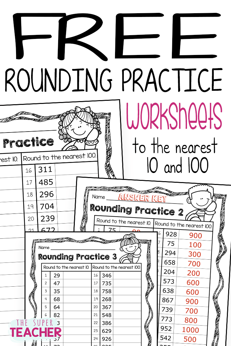 Free Printable Rounding Worksheets