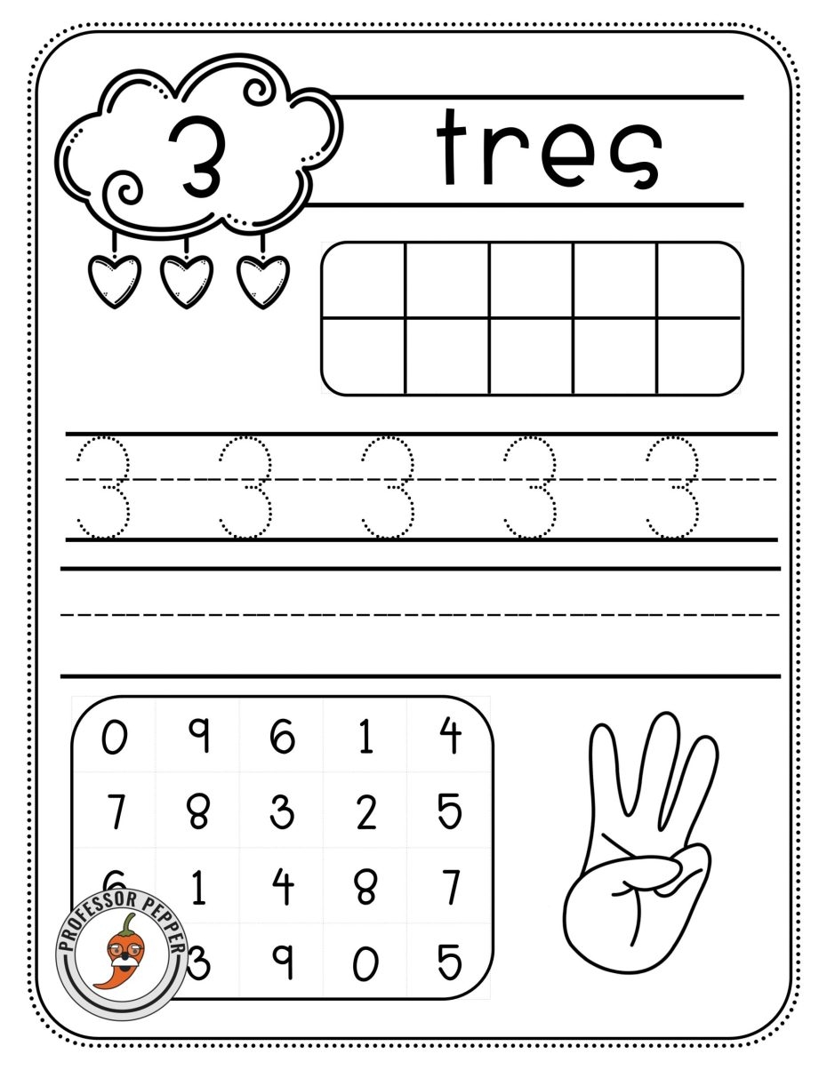 Spanish Numbers Worksheets Printable