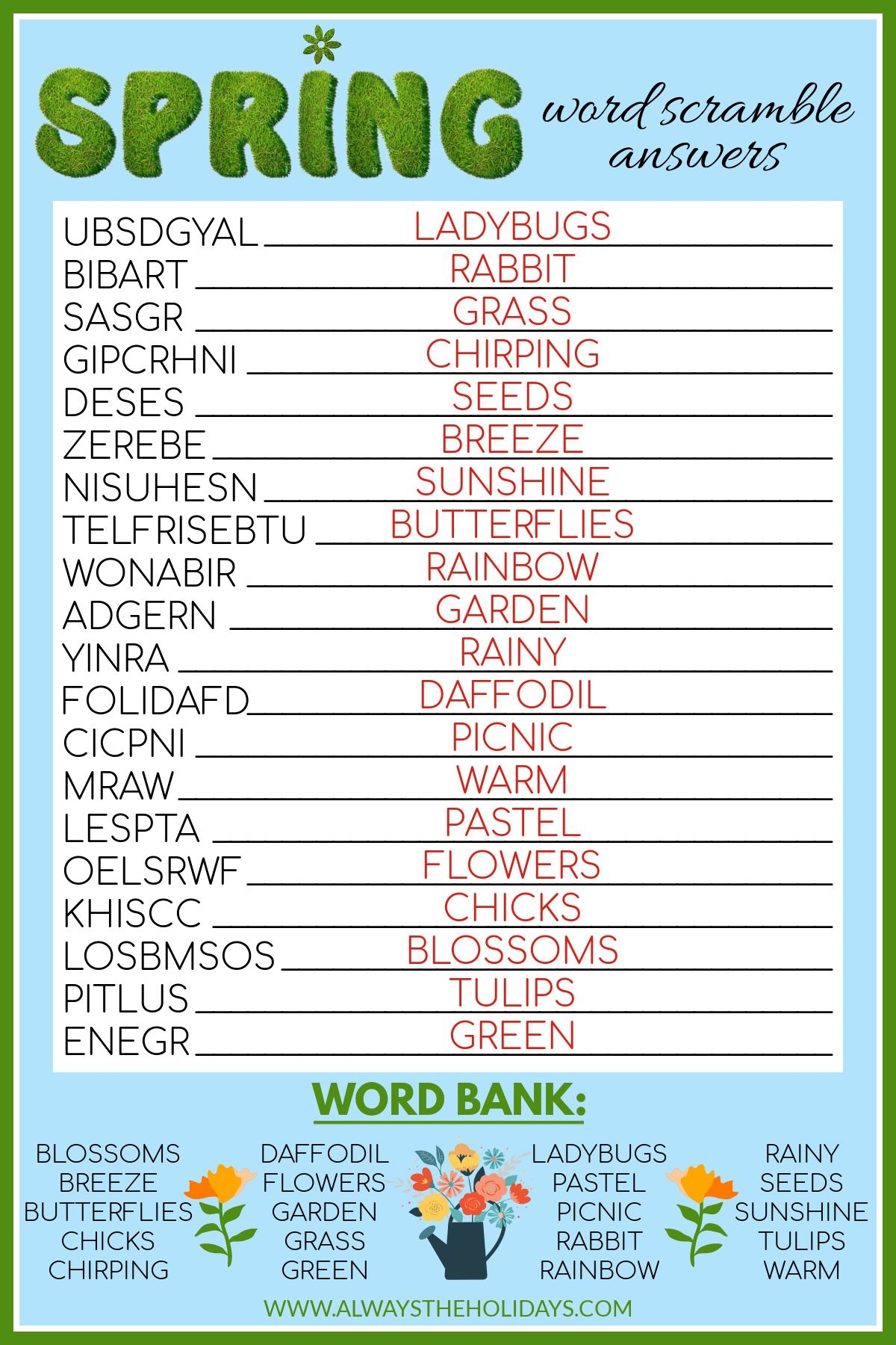 Free Printable Jumble Word Puzzles For Adults