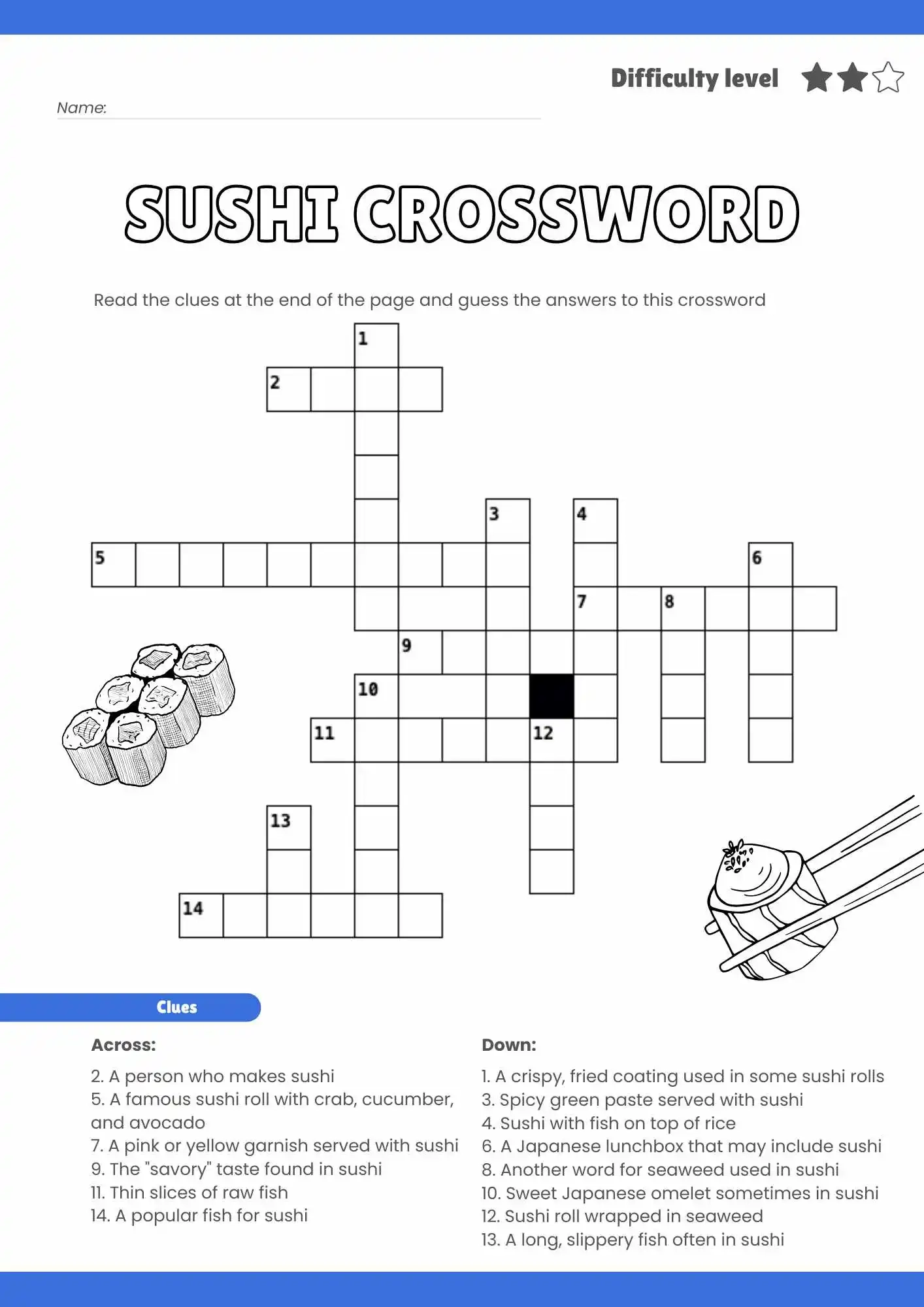 Average Difficulty Printable Crossword Puzzles